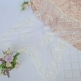 thumbnail image 3 of Women's Sheer Mesh Scarf with Floral Embroidered Edges and Delicate Lightweight Drape - Pure White, 3 of 6