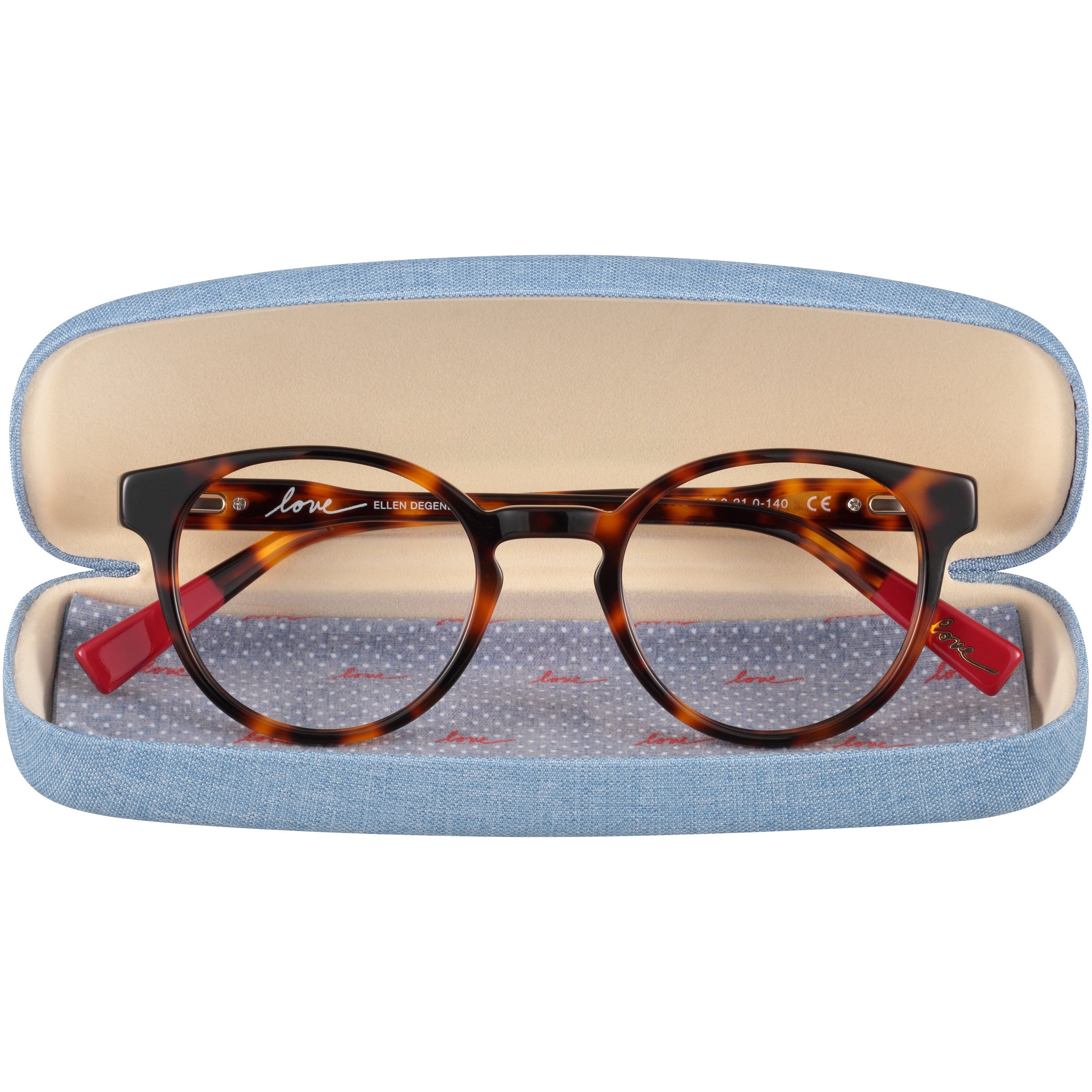 Love by Ellen Degeneres Pines Tortoiseshell Eye Glasses