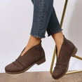 thumbnail image 6 of OKBOP Women's Low-heeled Ankle Boots-Warm Fashion Chunky Platform Boots Work Winter Non Slip Shoes for Women Christmas Womens Boots Clearance, 6 of 9