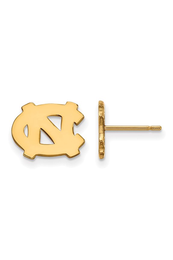 925 Sterling Silver With GP LogoArt University of North Carolina XS Post Earrings; for Adults and Teens; for Women and Men