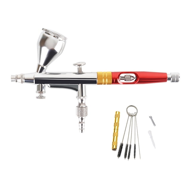 Large Air Flow Dual Action Airbrush Pen Spray Gun for Art Model Body Paint Artist Makeup Nail Tattoos Cake Tools ,Easy to Use