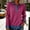 Hot Pink, variant on Long Sleeve Shirts For Women Women Long Sleeve Button Collared Denim Patchwork Knit Pullover Casual Spring Sweatshirt Top Red S-Xxl
