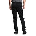 thumbnail image 3 of G-Style USA Men's Hip Hop Slim Fit Track Pants - Athletic Jogger Side Striped - Black/White - Small, 3 of 5