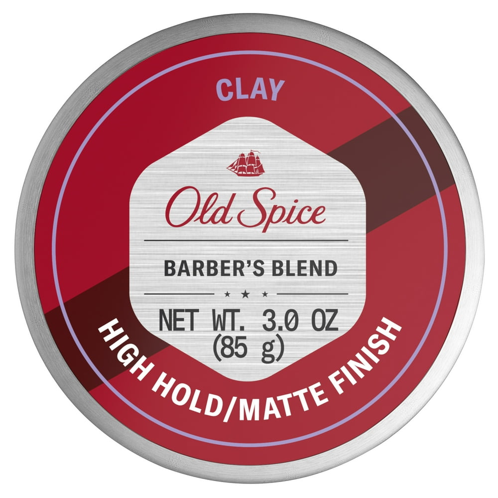 Old Spice Barber's Blend Styling Clay for Men, Aloe Infused, 3 oz