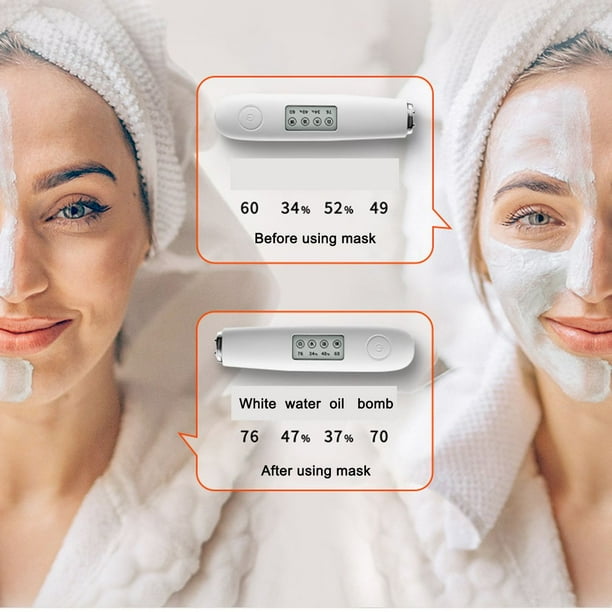 Skin Analyzer Oil Content Precision LCD Digital Facial Moisture
