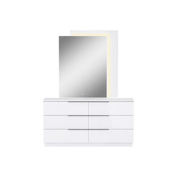 Whiteline Modern Living Damien Dresser, White