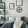 thumbnail image 5 of Decorative Large 16" Metal Wall Clock for Living Room - Modern Farmhouse Wall Décor, 5 of 7