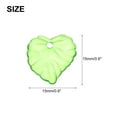 thumbnail image 2 of 200 Pcs Transparent Acrylic Leaf Charm Green Leaf 8 Pendants Beads with Hole for Jewelry DIY Craft Bracelets, 2 of 7