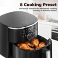 thumbnail image 2 of Air Fryer 6QT Toaster Oven, Kitchen Appliances with 8 Cooking Presets, 8-in-1 Max Crisp, Air Fry, Roast, Bake, Reheat and Dehydrate, 140°–400°F, Precise Heating Even Results for Kitchen, 2 of 8