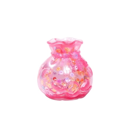 Kiddiway Purse-Shaped Squeeze Squishy Stress Relief Toys - Soft Squishy Toys Cheap Sensory Fidget Slow Rise Squishy Toys for Hand Exercise Satisfying Squishy Pocket Design Pink