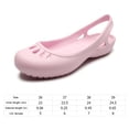 thumbnail image 2 of Sandalias Mujeres zapatos de jardín Eva no es deslizamiento Toe cerrado para piscina (37) rosa, 2 of 9