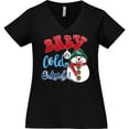 thumbnail image 3 of Inktastic Baby It's Cold Outside Women's Plus Size V-Neck T-Shirt, 3 of 5