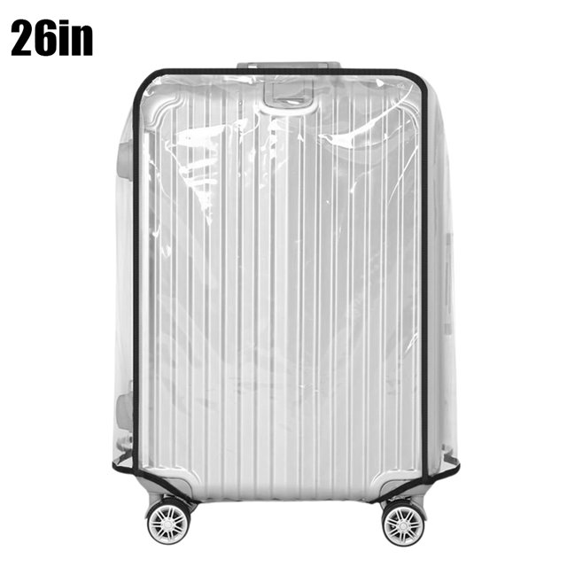 Housse de Protection Transparente pour Bagage 18-30 Pouces, Housse de Protection Imperméable pour Valise, Housse de Valise à Roulettes, Housse Antipoussière 26 Pouces