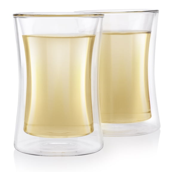 Teabloom Milano Modern Insulated Glass Cups