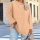 thumbnail image 1 of Xuyuer Womens Plus Size Tops Basic Long Sleeve Shirts Crew Neck T Shirt Fall Outfits Loose Fit Casual Blouses, 1 of 5