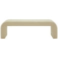 thumbnail image 2 of SAFAVIEH Couture Caralynn Solid Linen Modern Bench, Beige, 2 of 6