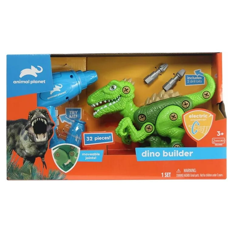 Animal Planet Dino Builder 32pc Playset Velociraptor Dinosaur