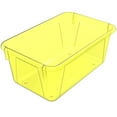 thumbnail image 2 of Storex Small Cubby Bin, Tint Yellow, 5-Pack, 2 of 2