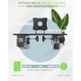 thumbnail image 5 of Treadmill Desk Attachment, Universal Treadmill Laptop Holder Adjustble Height Width, Aluminum Laptop Stand for Treadmill with Tray Black, 5 of 5