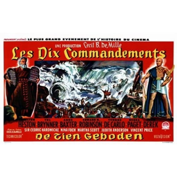 The Ten Commandments Movie Poster (17 x 11)