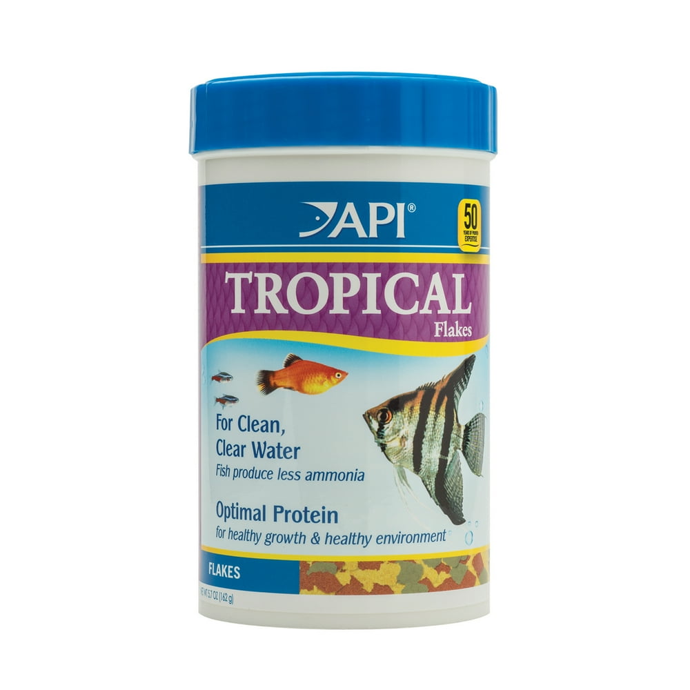 API Tropical Flakes Fish Food, 5.7 oz - Walmart.com - Walmart.com