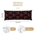 thumbnail image 3 of Lsque Red Snake Body Pillow Case Cover,Ultra-Soft Microfiber Bed Pillow Cases 20x54 inches,Elegant Bedding,Breathable Durable Pillow Cover with Envelope Closure, 3 of 8