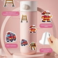 thumbnail image 5 of 35pcs-50pcs Cartoon Firefighter Stickers Emergency Stickers Funny Children Stickers for Luggage Laptop, 5 of 9