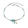 thumbnail image 1 of Pulsera para el pie, tobillera de playa, cadena para el tobillo, tobillera dorada para mujer, 1 of 4