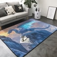 thumbnail image 3 of Area Rugs For Living Room Decor - Winter Ice Mountain White Dragon Soft Anti Slip Throw Washable Rugs 5x7 For Bedroom, Indoor Carpet For Bedroom Living Room 80x58In, 3 of 7