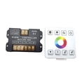 thumbnail image 2 of RGBWW LED Controller Touch Panel DC 5-24V 50A(12V Max 480W，24V Max 960W) RF Universal Wireless Remote Distance 20m Wall Mounted for 5050,2835,COB RGBW LED Strip Lights, 2 of 4