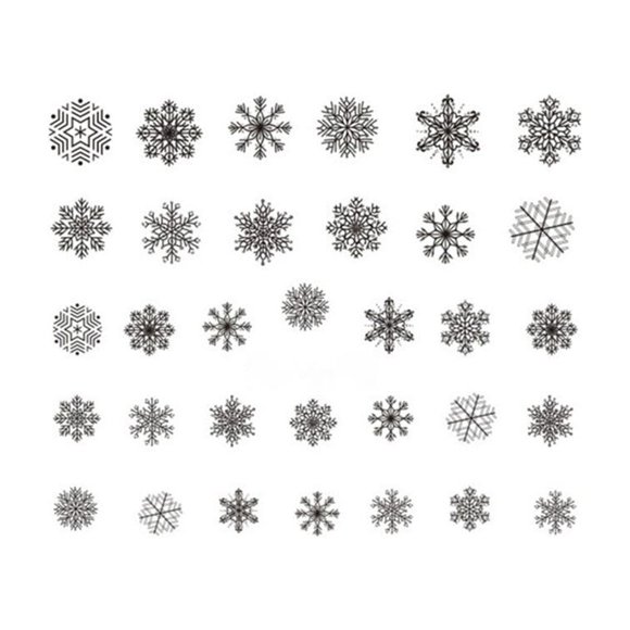 Christmas Snowflakes Nail Stickers Flower Manicure sticker Snowflakes nail Nail Wraps Art Decals Tatoos Party Manicure Tool