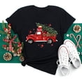 thumbnail image 2 of Camiseta con estampado de árbol de Navidad para mujer, ropa juvenil, Tops, 2023, 2 of 5