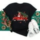thumbnail image 2 of Camiseta con estampado de árbol de Navidad para mujer, ropa juvenil, Tops, 2023, 2 of 5
