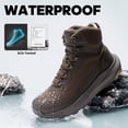 thumbnail image 2 of NORTIV 8 Men's Waterproof Work Tactical Hiking Boots Military Combat Boots with Arch Support, Lightweight Cushion Sole for Work All Day Outdoor Motorcycle, 2 of 8