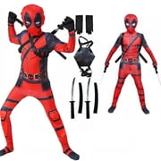 Superhero Costume for Kids Deadppool Costume Suits Kids Superhero Cosplay Costume Dedpool Jumpsuit 3D Style