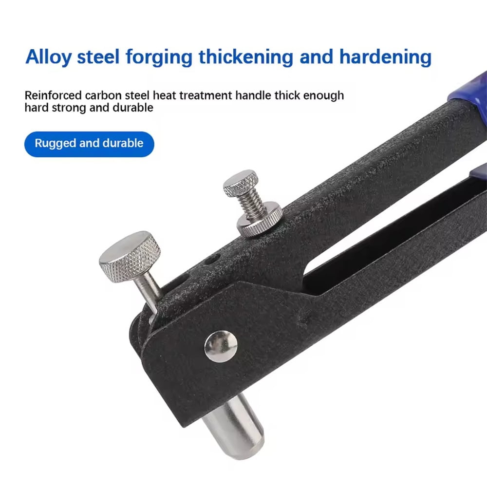 110pcs Rivet Nut Tool Kit Set Blind Rivet Nut Hand Riveter Wrench Threaded Insert Rivnut Nutsert M3/M4/M5/M6/M8
