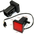 thumbnail image 4 of Red 15 LED 2 inch Trailer Truck Hitch Tow Haul Receiver Cover Brake Light with Pin 12V, 4 of 5