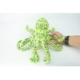 thumbnail image 2 of Octopus Green Plush Animal, Soft, Stuffed Toy, Educational, Realistic, Beautiful Design, Figure, Lifelike, Replica, Gift, 14" RI52 B661, 2 of 8