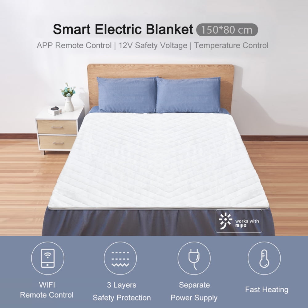 Xiaoda Smart Electric Blanket WiFi Bed Warmer w/21V Voltage/Fast  Heating/Adjustable Temperature/Mijia App Control Bed Heating Machine |  Walmart Canada