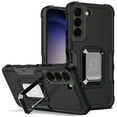 thumbnail image 2 of For Samsung Galaxy S23 FE /Fan Edition Hybrid with Magnetic Ring Holder Stand Kickstand Heavy Duty Rugged Drop Cover ,Xpm Phone Case [ Black ], 2 of 7