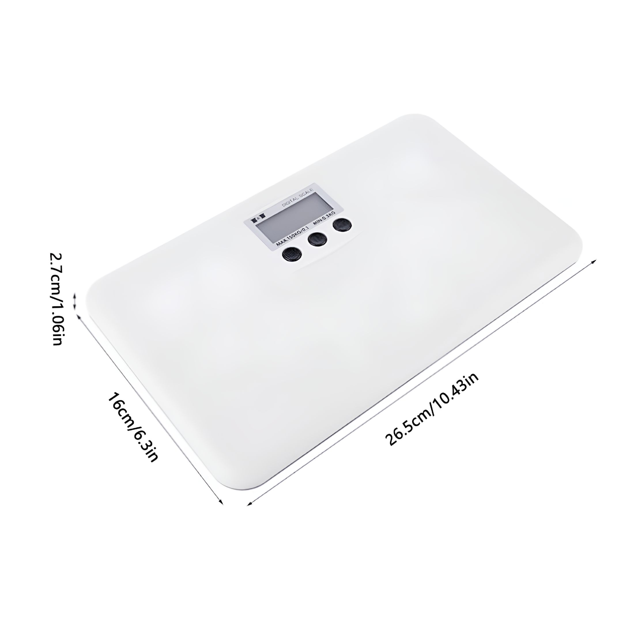 GJX Comfort Baby Scale 0.66Pound To 330 Pound Capacity Accurate Digital Scale For Toddlers And Babies Electronic Pet Scale (No Battery), 10.43x6.3''