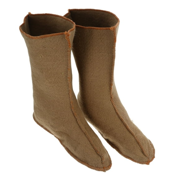 SEWCHICS 1 Pair Snow Boots Mens Winter Socks Khaki Plush Comfortable Insulated For Outdoor Fishing