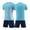 Sky Blue, variant on TIREOW Kids Team Soccer Jersey and Shorts, Youth Shirts Soccer Uniform Kit, Adult Indoor Turf Sport Outfit (Style B)