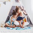 thumbnail image 4 of Octopus Tentacles Wallpaper Round Soft Area Rugs 2.6ft Anti-Slip Cute Circle Carpet for Teen Girls Room, Circular Rug for Nursery Room, Dorm, Cute Room Decor for Baby, 4 of 7