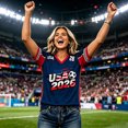 thumbnail image 6 of 2026 New USA Soccer Jersey Women United States National Team Shirt, United States Jersey Soccer, Resistant V Neck Short Sleeve Football Tee for Sports Casual Daily Use for Adult(Khaki, L), 6 of 6