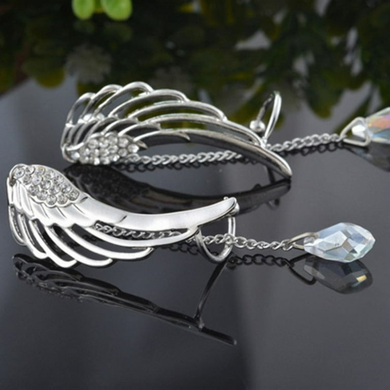 ◆STONEHENgE◆ Silver Pearl Single Ear Cuff Travelwant 1 Pair Elf Ear Cuffs, Silver Pearl Beads Earring