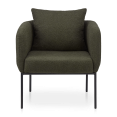 thumbnail image 3 of Bouclair Fauteuil d'Appoint en Tissu Kaki et Métal, 3 of 9