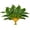 Stripes, variant on 4 Pcs Artificial Hosta Plants Outdoor, 16" Fake Tropical Green Plants, UV Resistant, Realistic, Faux Green Leaf Stems for Home Offices Outside Porch Patio Balcony Garden Indoor Table Décor