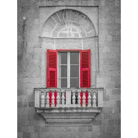 Traditional Maltese balcony Mdina Malta Canvas Art - Assaf Frank (18 x 24)