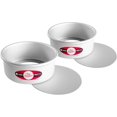 thumbnail image 1 of HTOOQ Moules à Cheesecake Ronds, Ensemble de 2 Pcs, 7 x 3 Pouces, 1 of 7